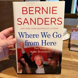 Bernie Sanders "Where We Go from Here" Hardcover Book - White, Red, Blue